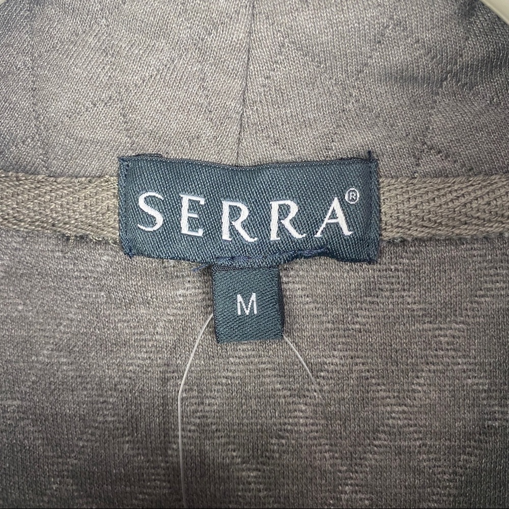 Serra Quilted Kangaroo Pocket Sweatshirt Women's Medium Marled Charcoal Gray NEW - Picture 7 of 10